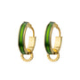 Green Stud Earrings