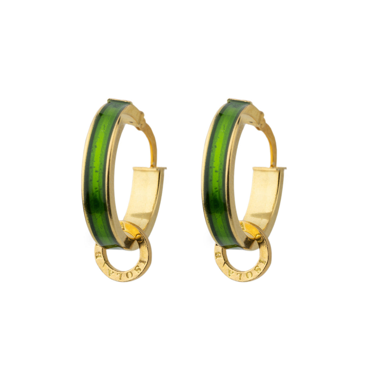 Green Stud Earrings