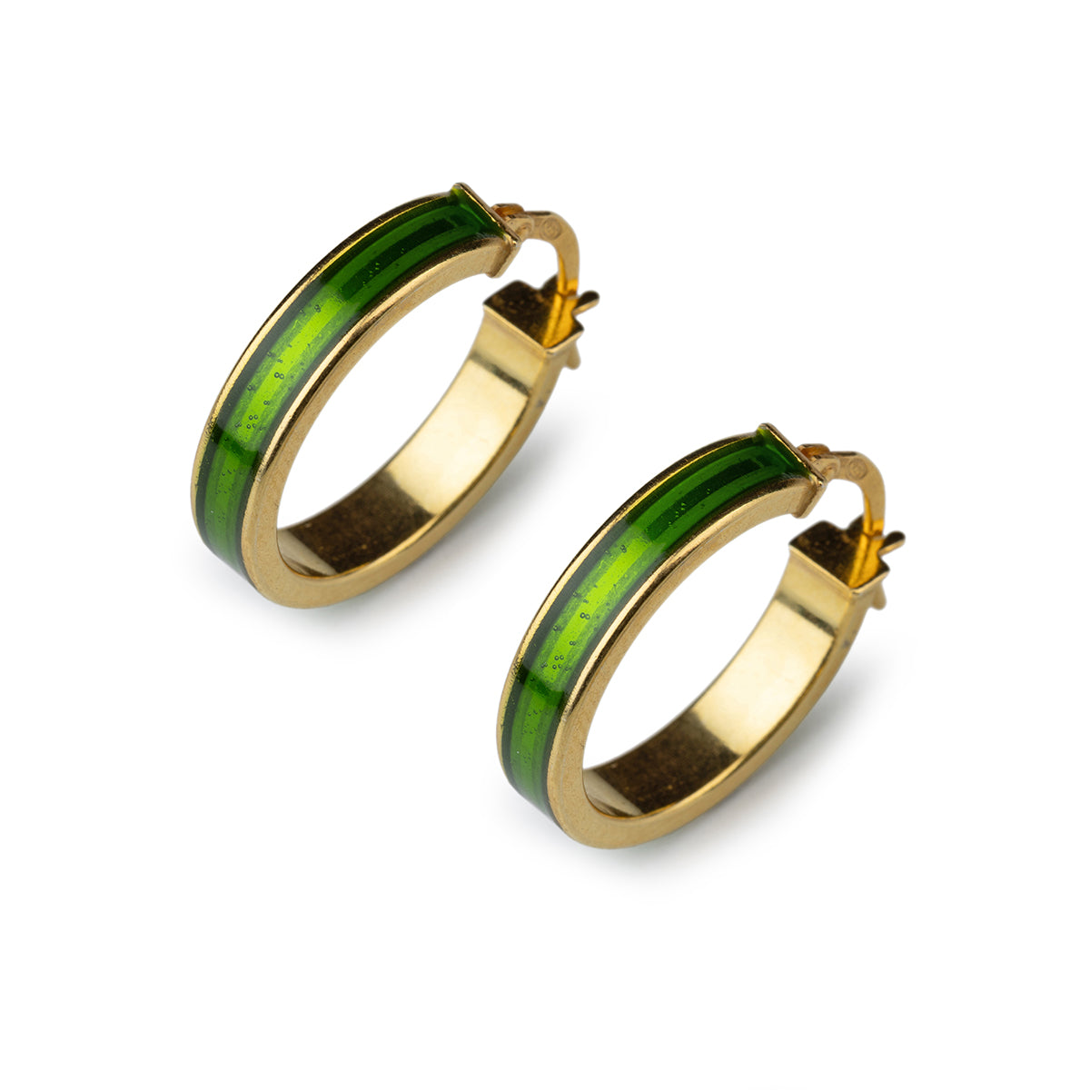 Green Stud Earrings