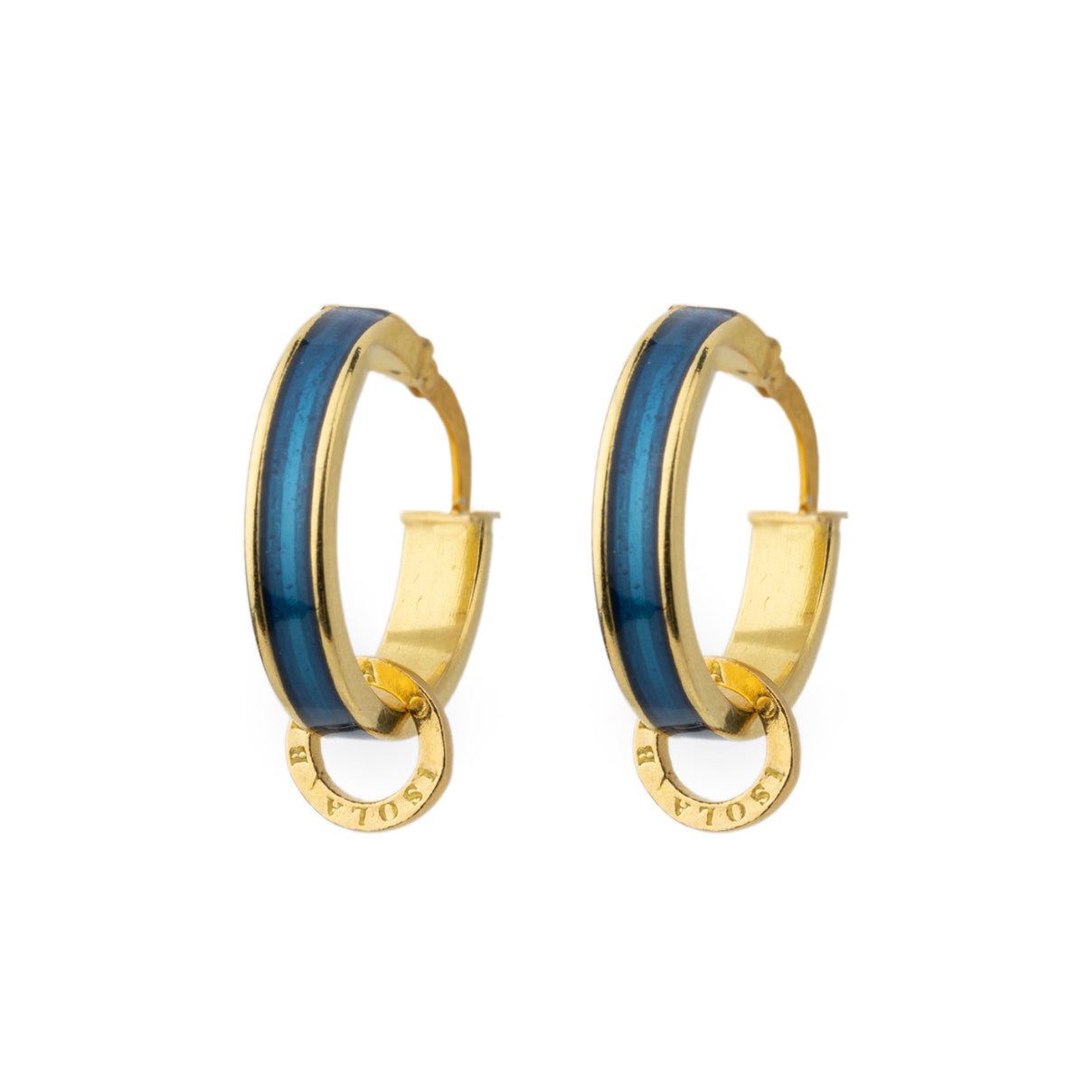 Orecchini Boccole Blu