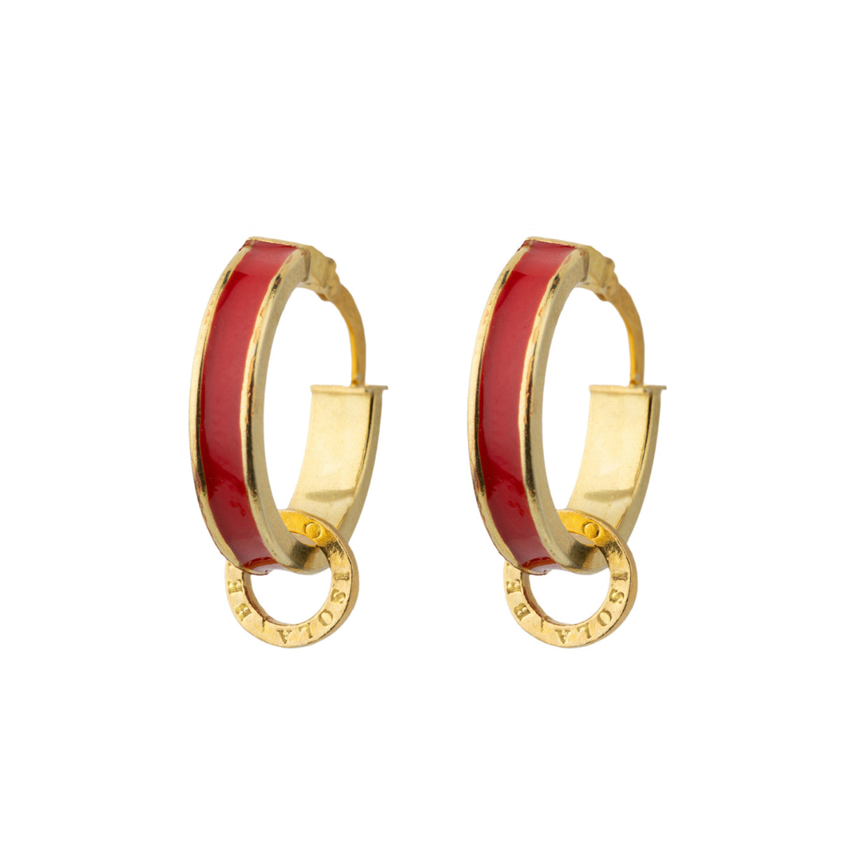 Orecchini Boccole Rosse