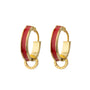 Red Stud Earrings