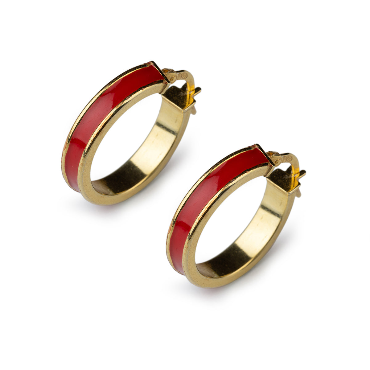 Red Stud Earrings