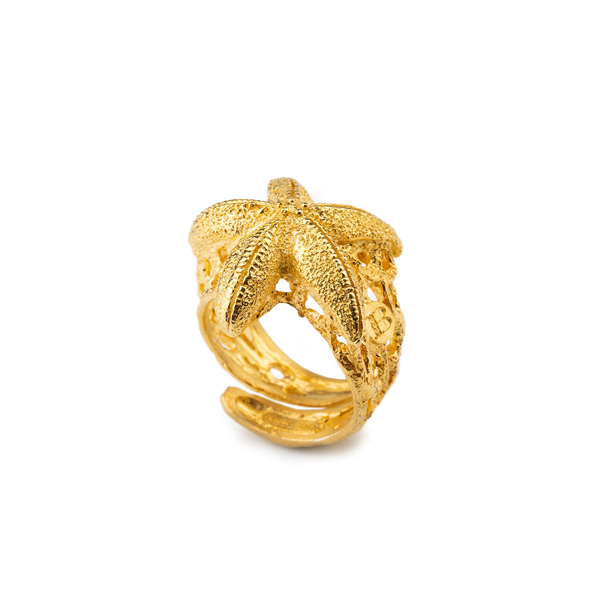 Anello Stella Marina Gold - Isola Bella Gioielli