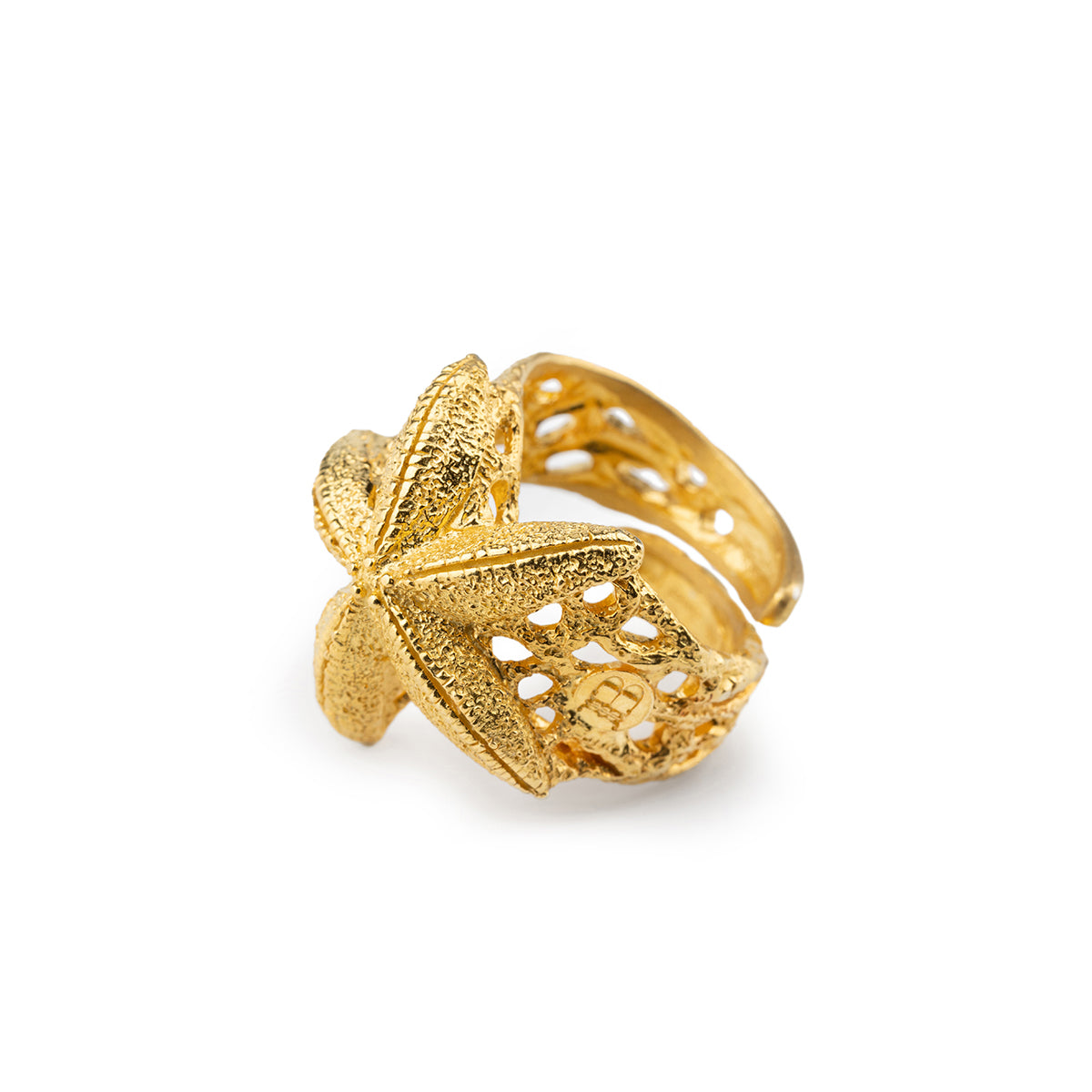 Anello Stella Marina Gold - Isola Bella Gioielli
