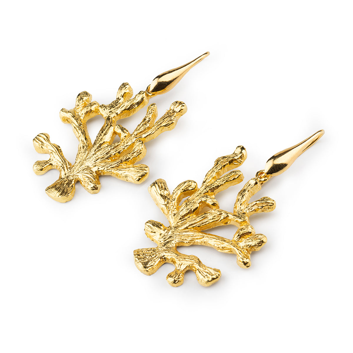 Orecchini Corallo Gold