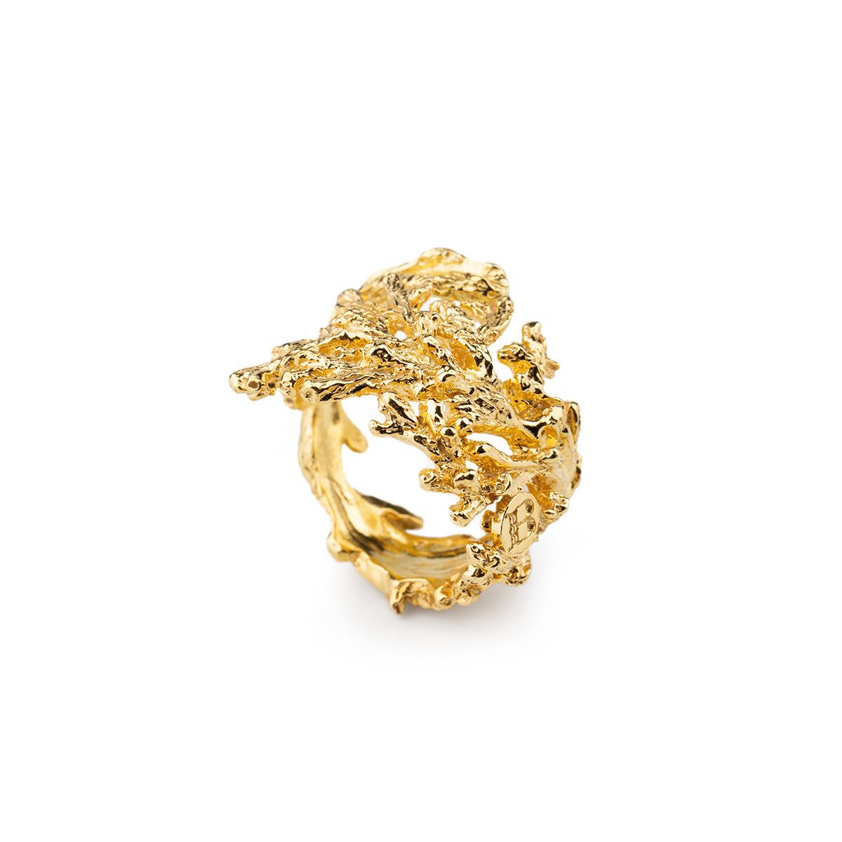 Anello Corallo Gold - Isola Bella Gioielli