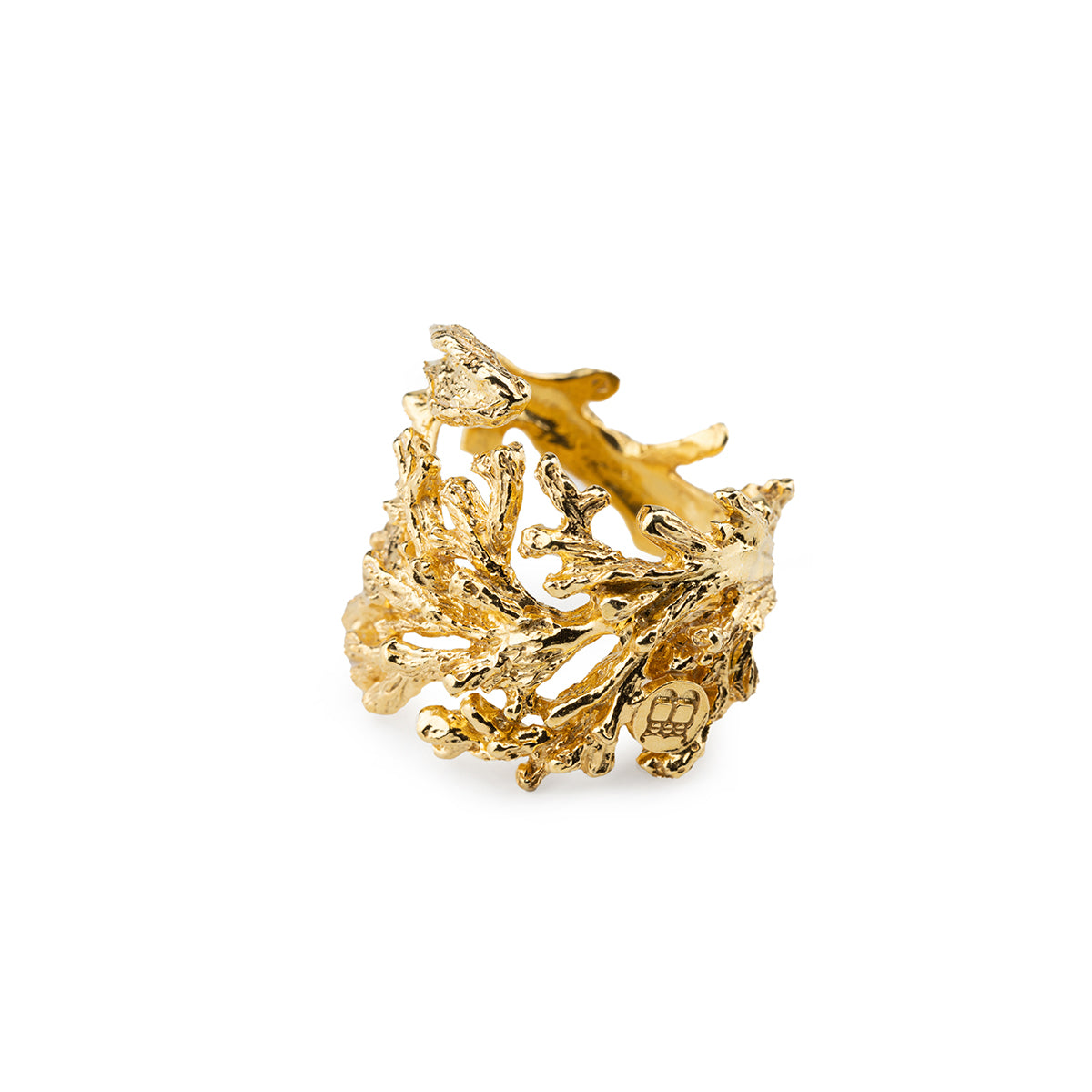 Anello Corallo Gold - Isola Bella Gioielli