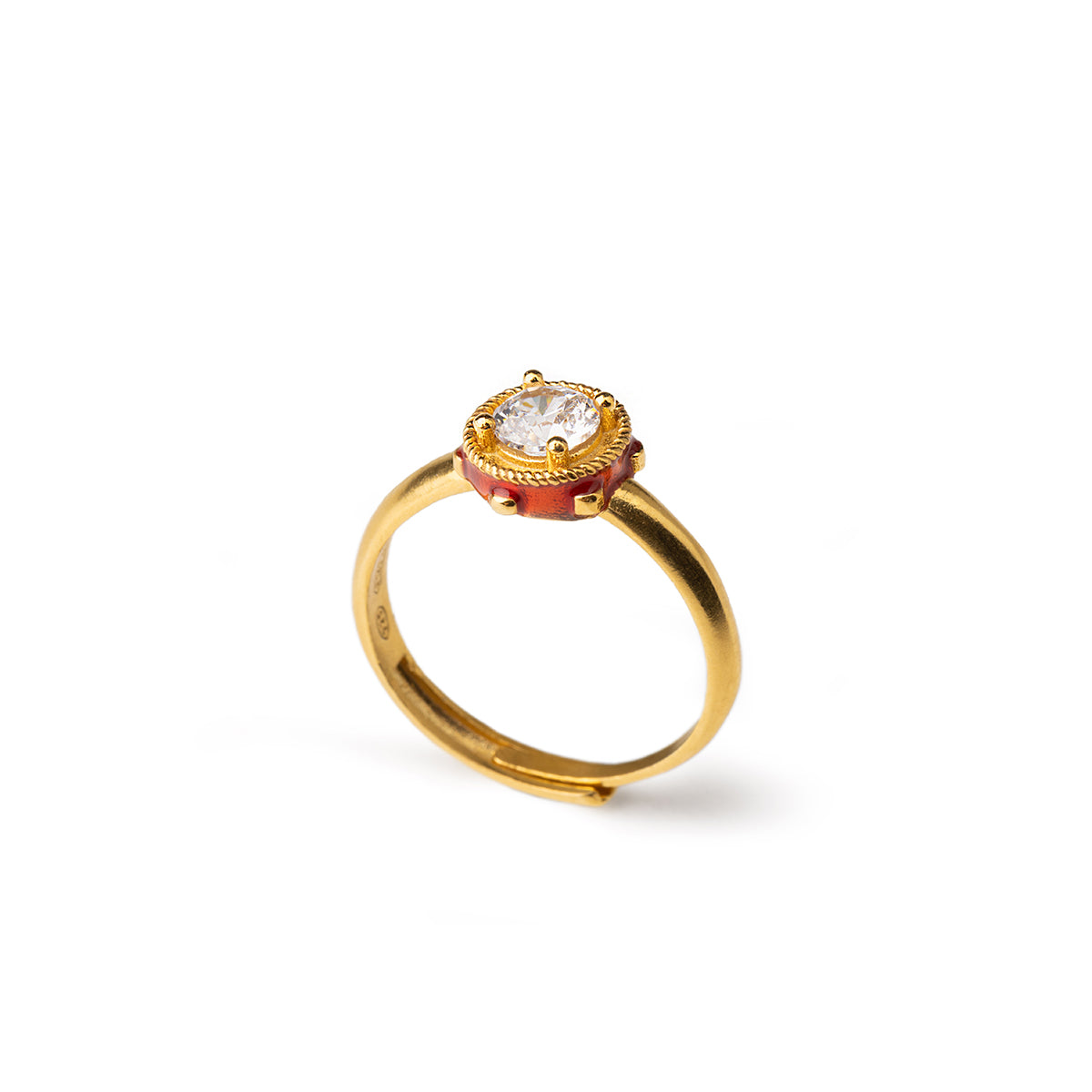 Mini Tambourine Gem Ring