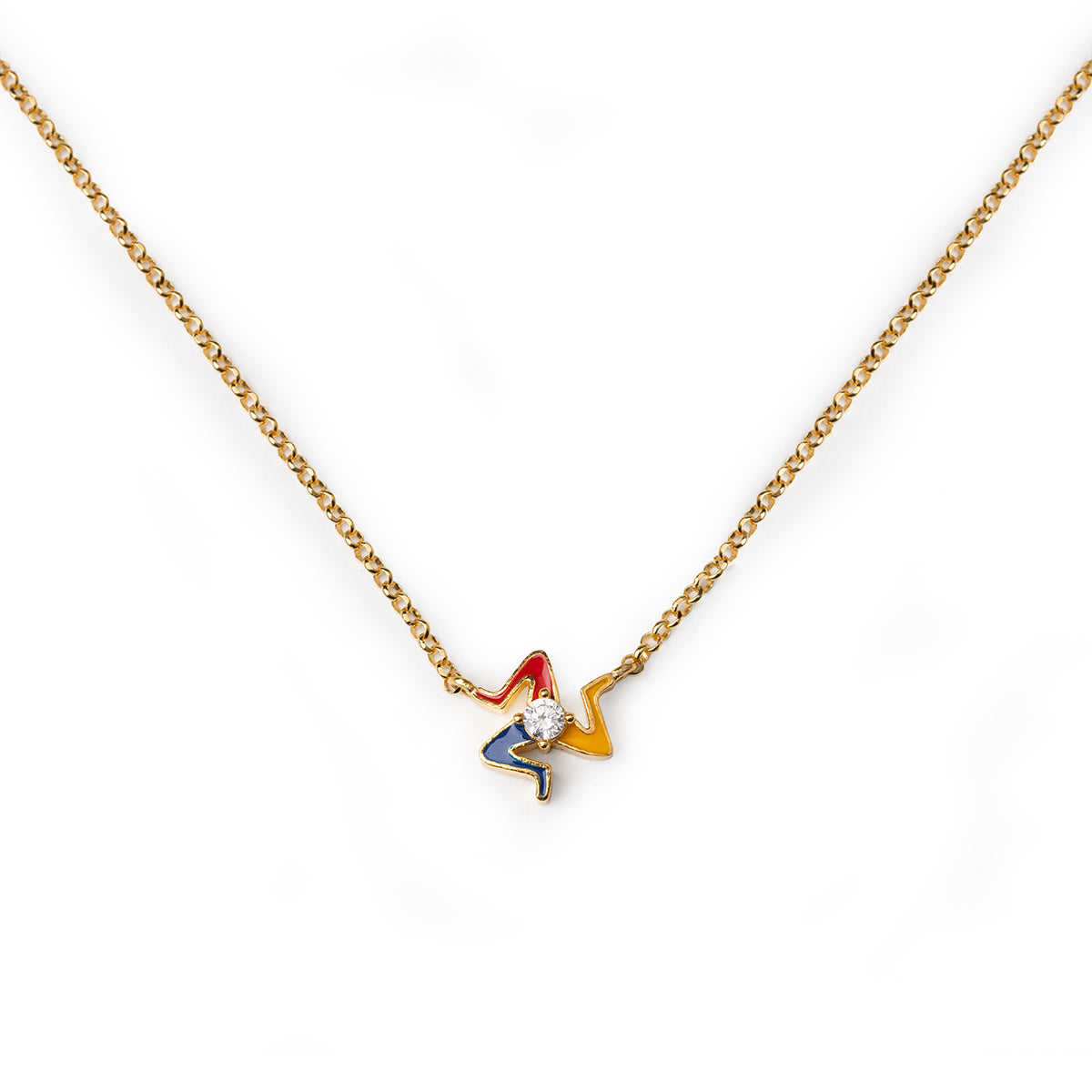 Collana Mini Trinacria Gemma