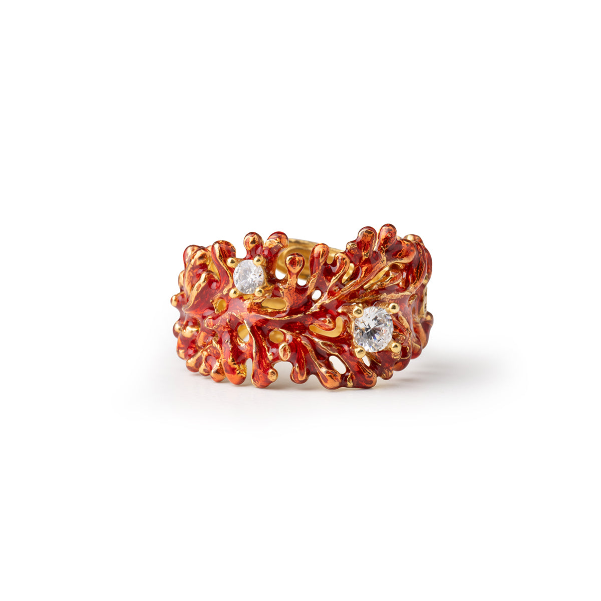 Anello Corallo - Isola Bella Gioielli