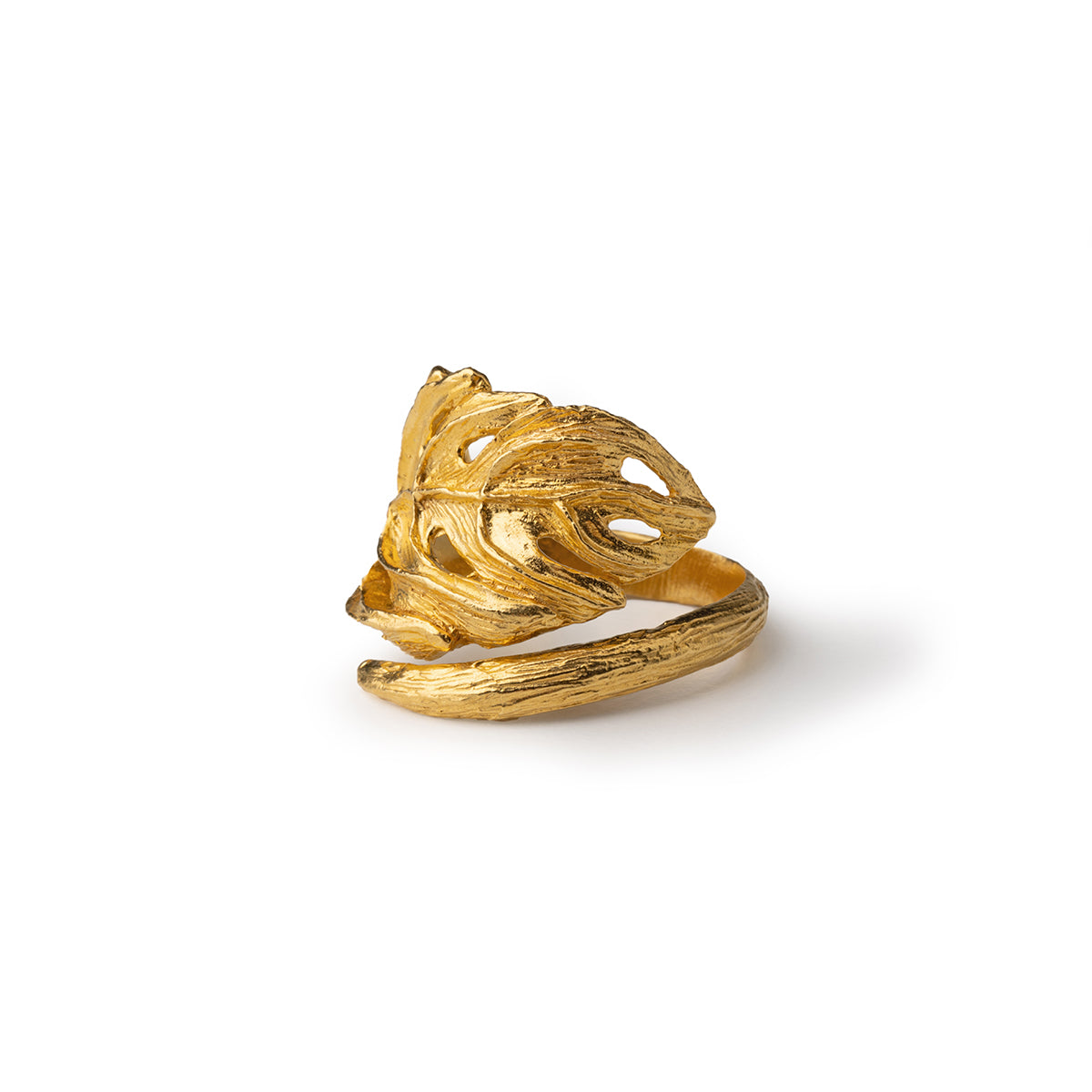 Gold Monstera Ring