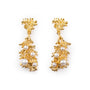 Gold Pearl Branch Earrings