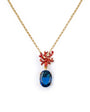 Collana Corallo Gemma - elegante gioiello realizzato artigianalmente da Isola Bella Gioielli