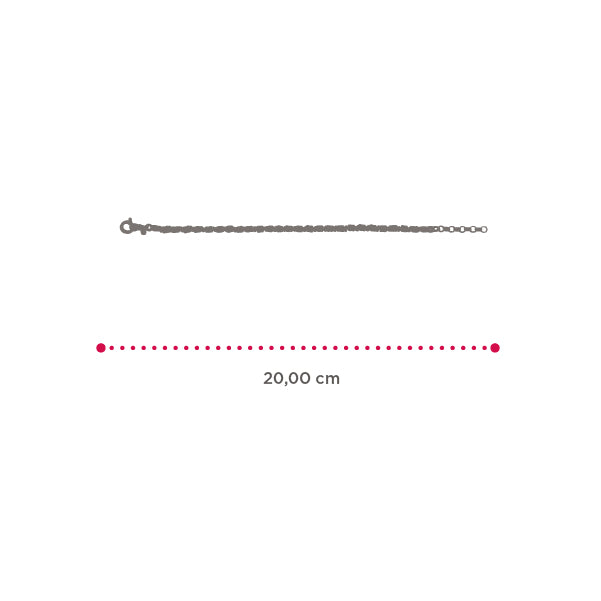 Bracciale Rodio Blu