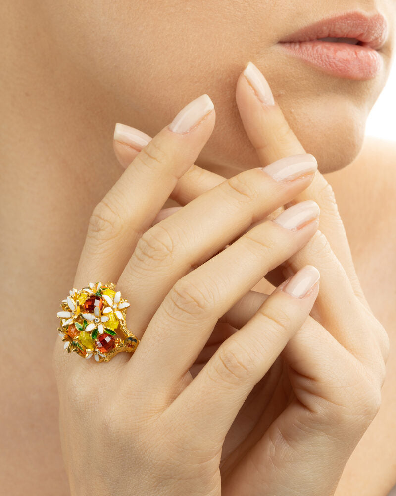 Anello Fiori di Zagara - Isola Bella Gioielli
