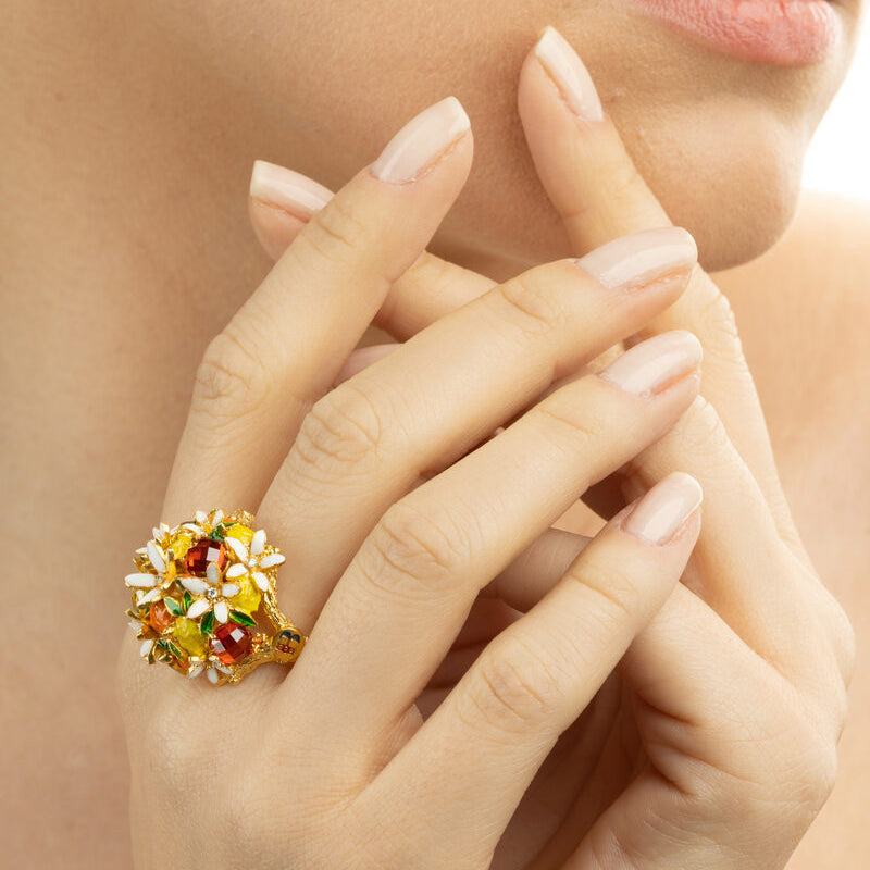 Anello Fiori di Zagara - Isola Bella Gioielli