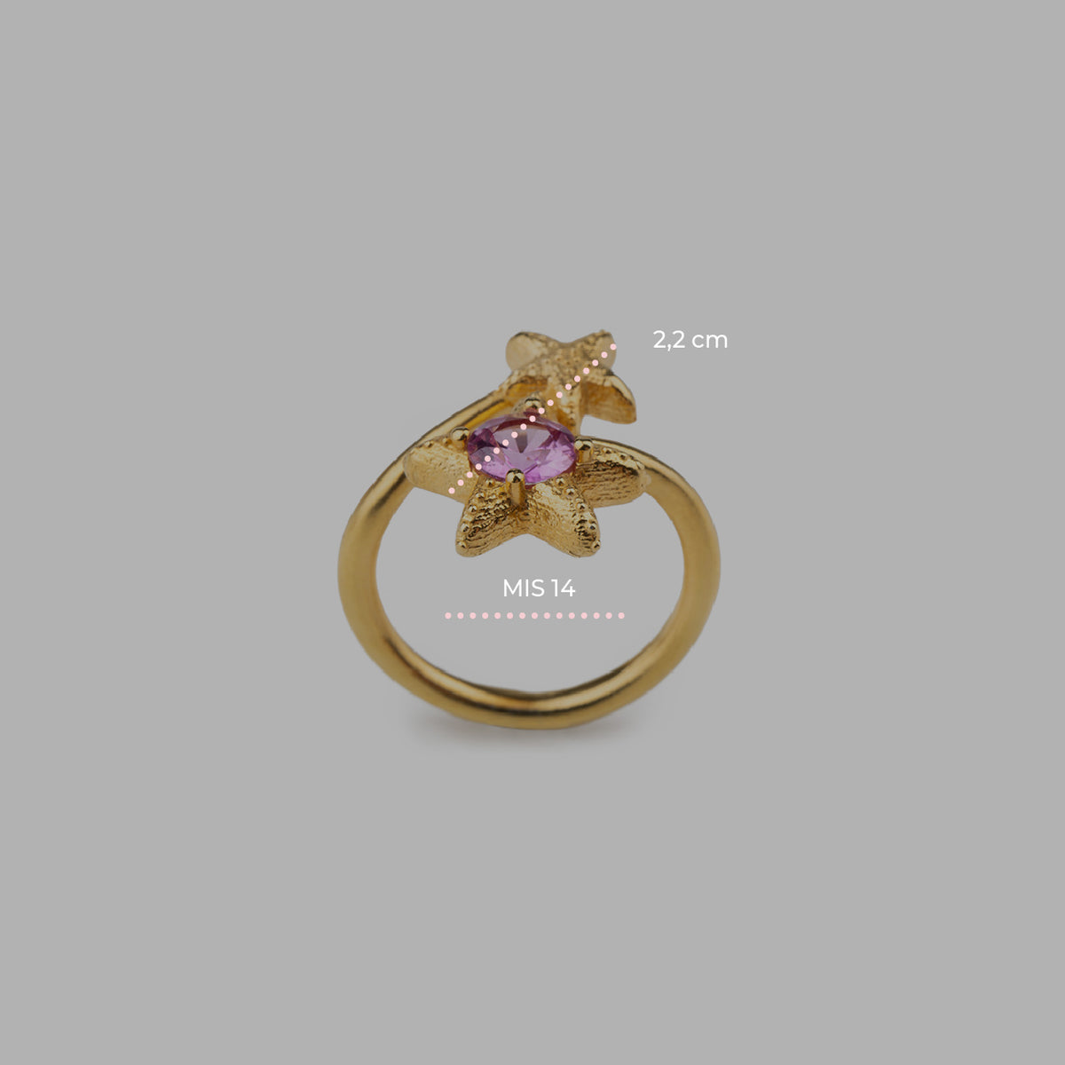 Mini Star Gem Ring