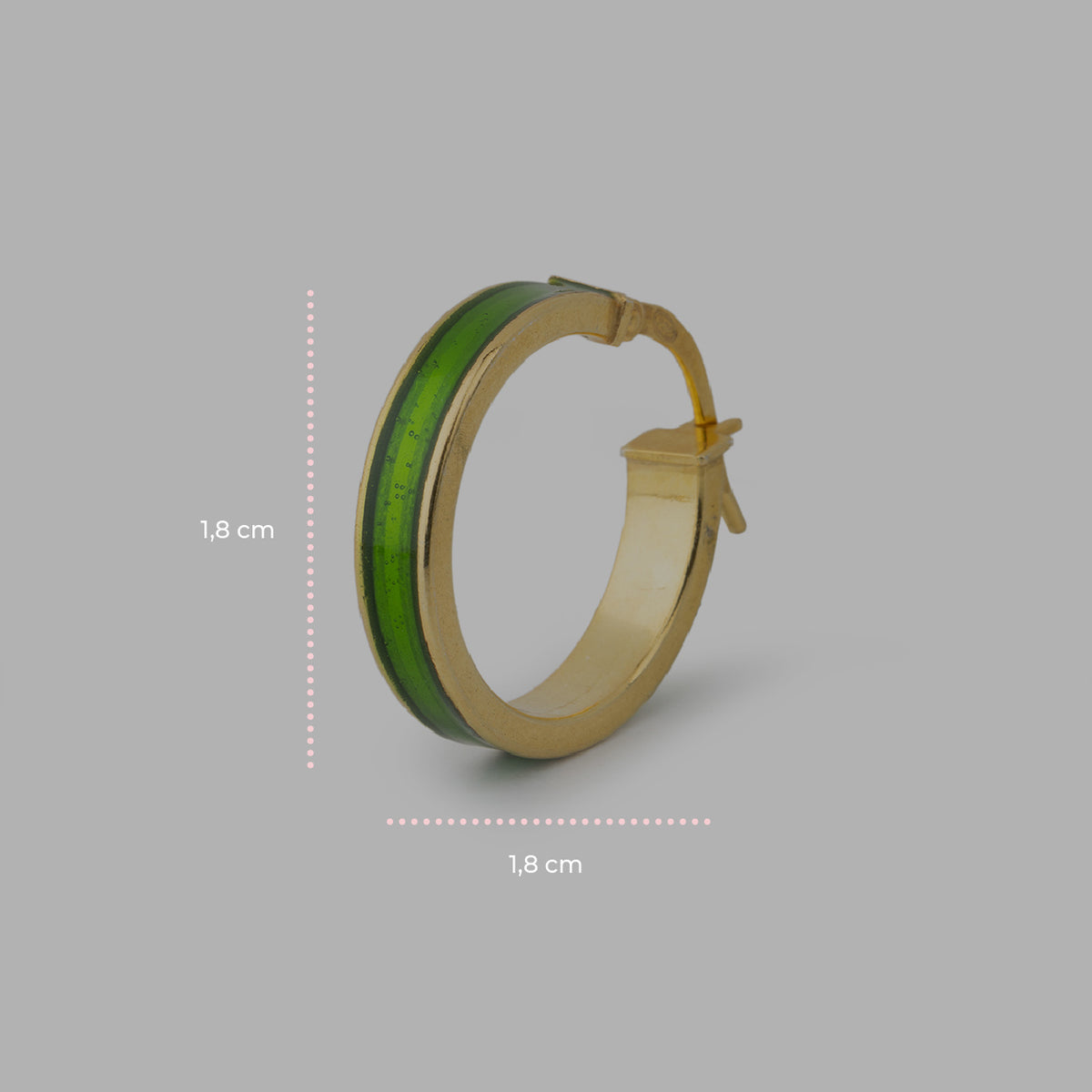 Green Stud Earrings