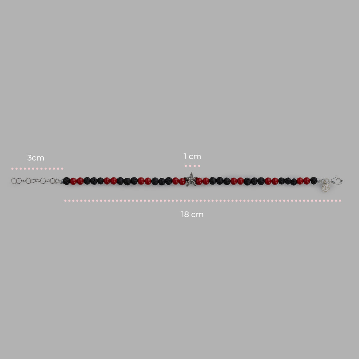 Bracciale  Lava Stella Corallo