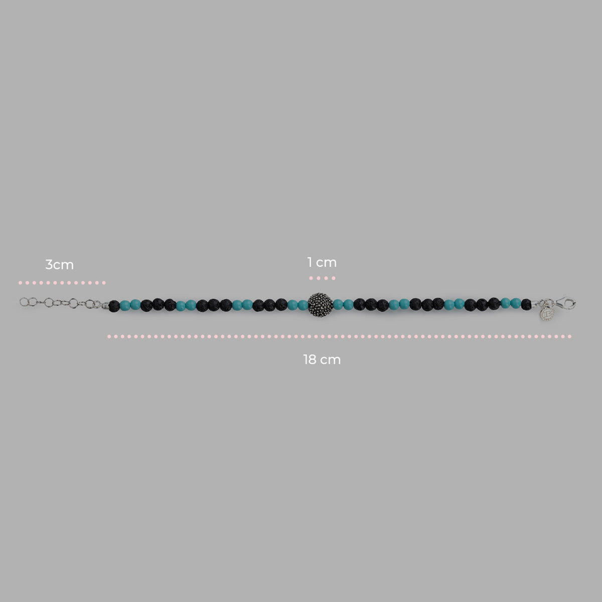 Bracciale  Lava Riccio Turchese