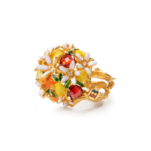Anello Fiori di Zagara - Isola Bella Gioielli