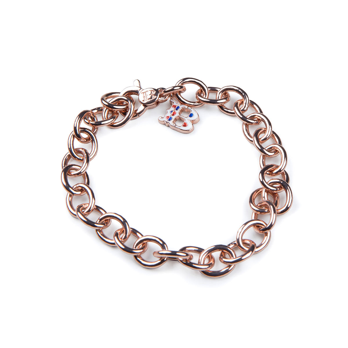 Bracciale con logo rosé