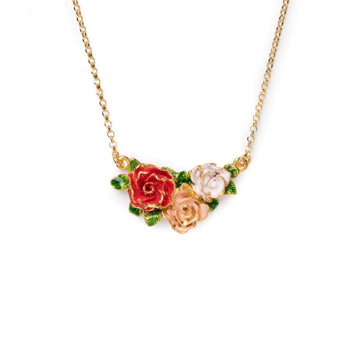 Minihalskette Rosa