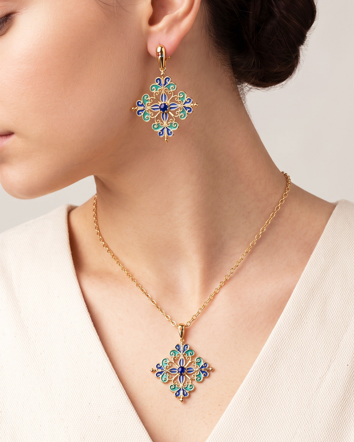 Pendente Barocco Blu