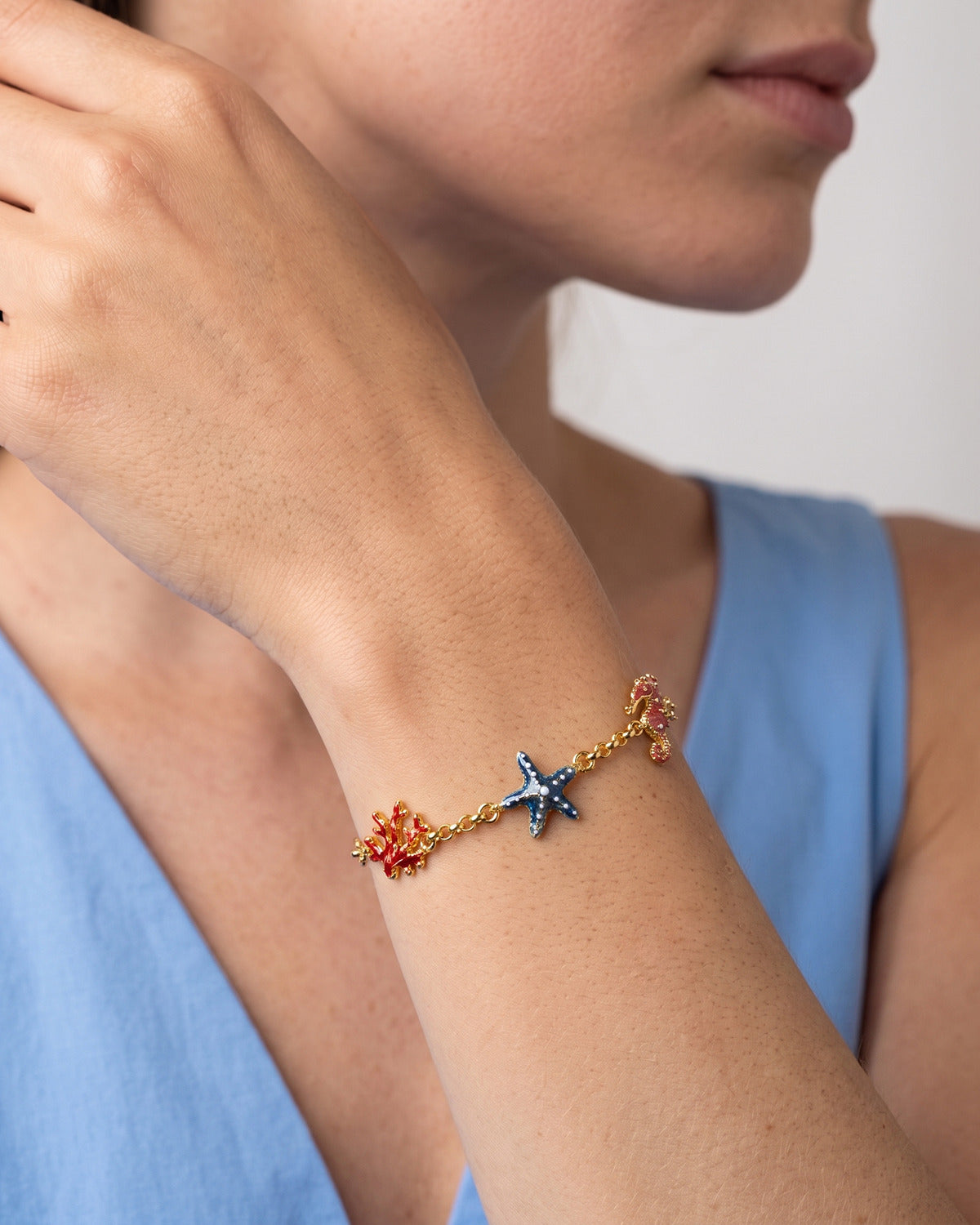 Bracciale Rolò 4 simboli Mare