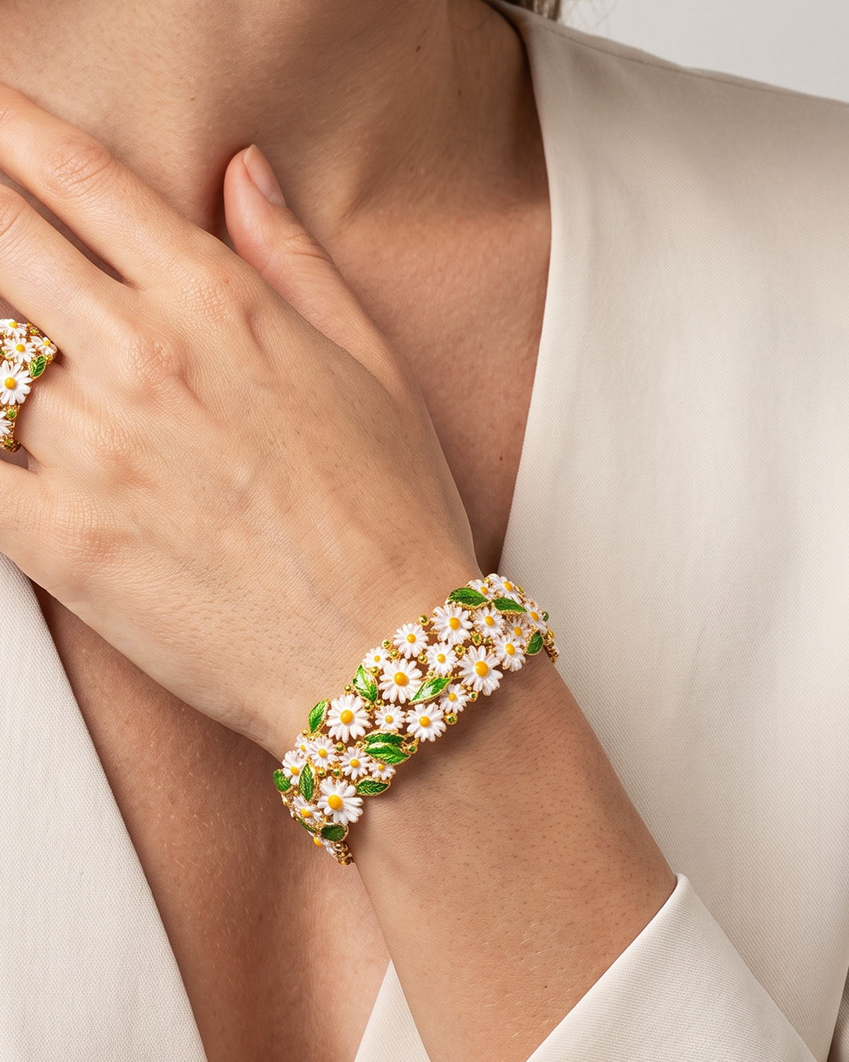 Bracciale Rigido Margherite