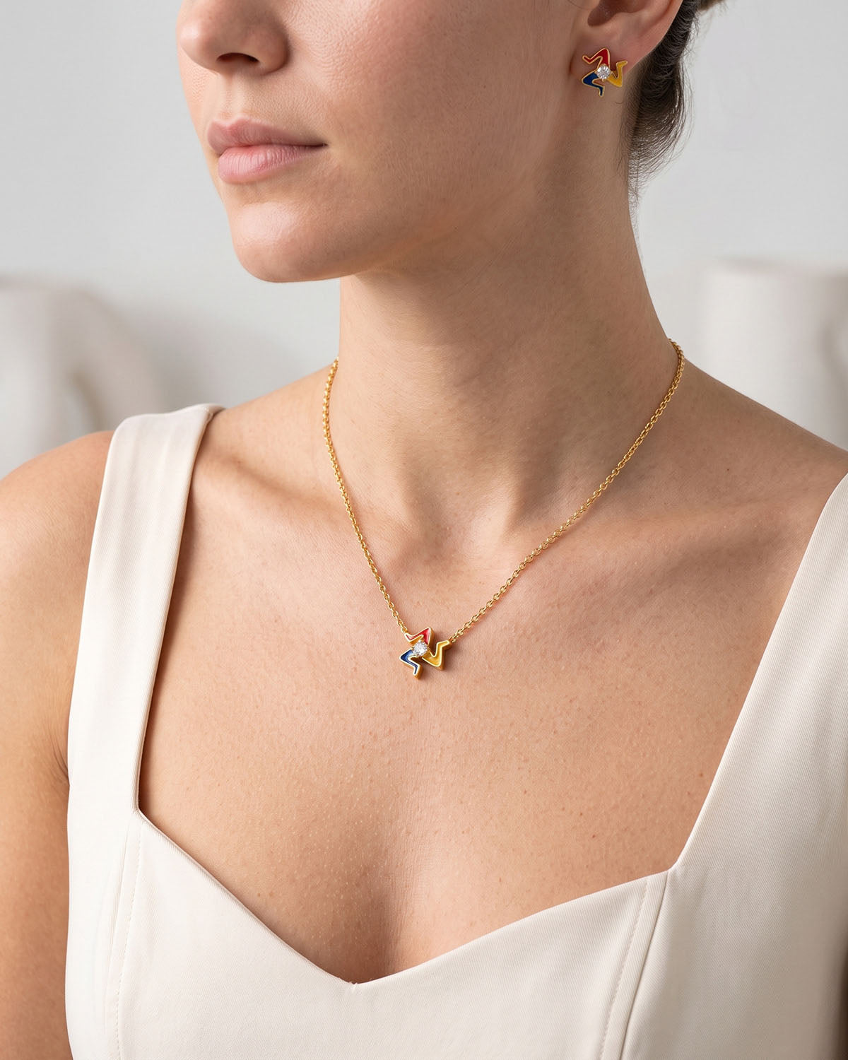 Collana Mini Trinacria Gemma