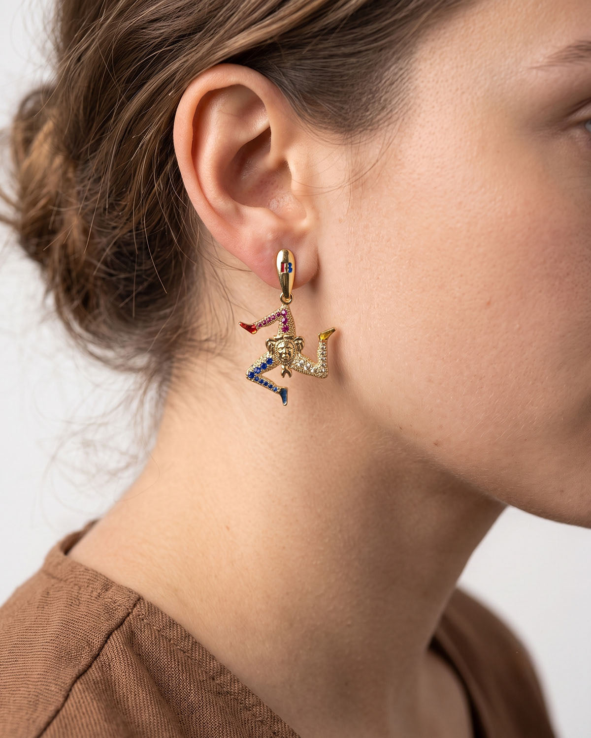 Trinacria Lapilli Earrings