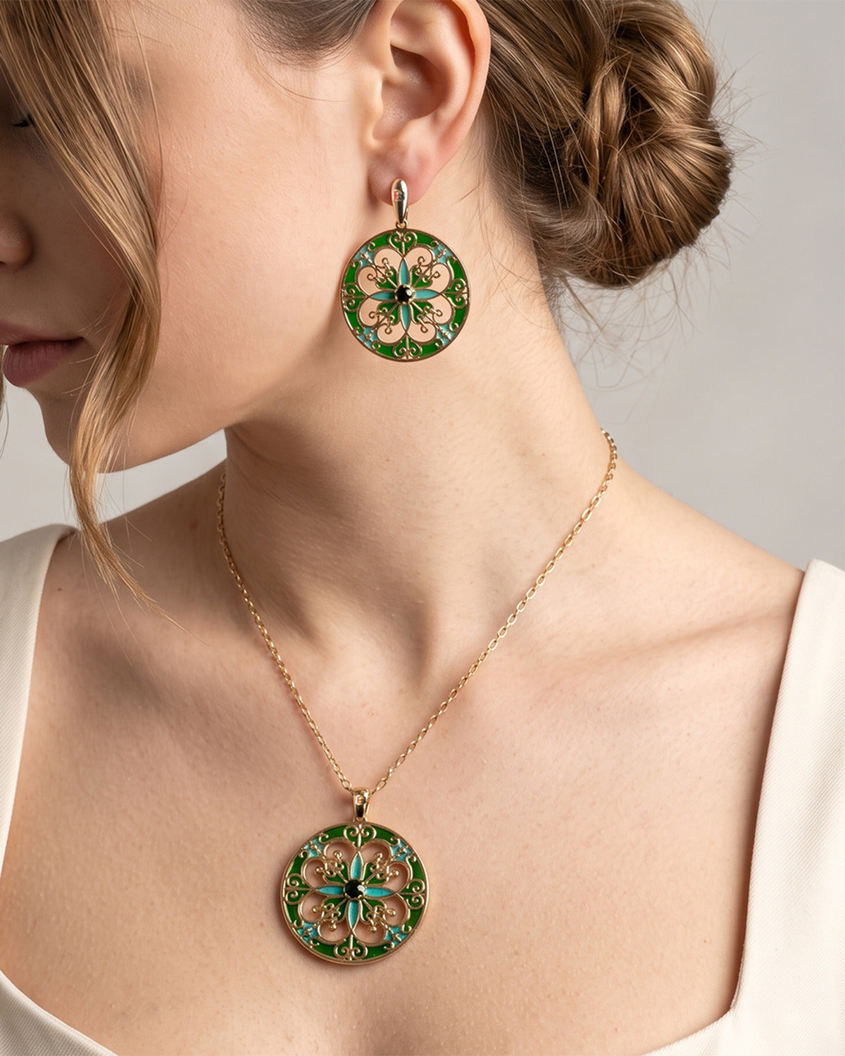 Pendente Rosone Verde