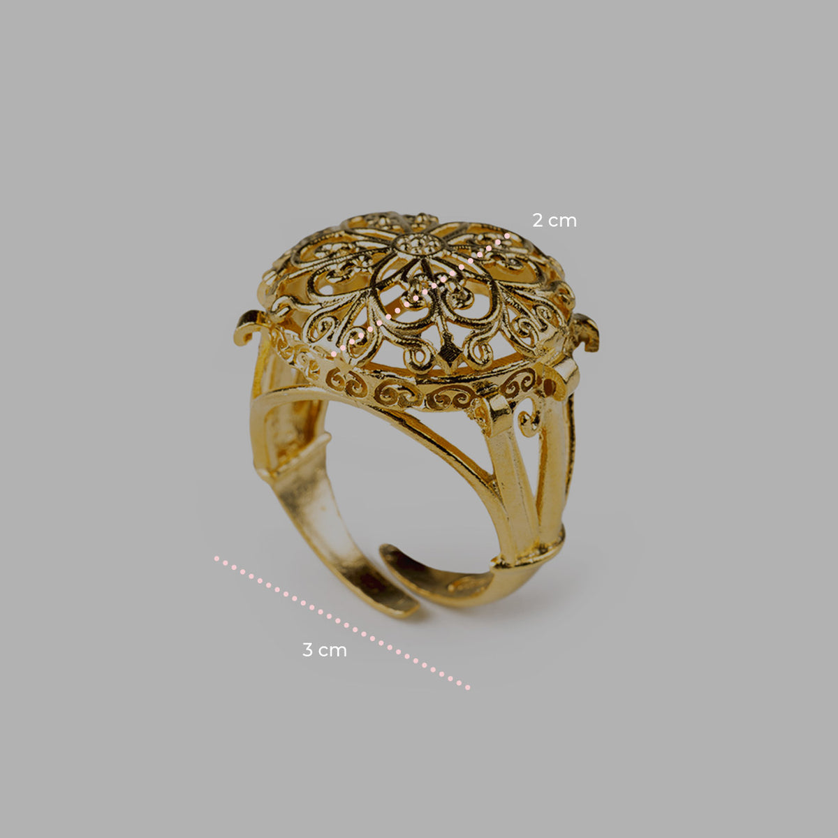 Anello Barocco Gold - Isola Bella Gioielli