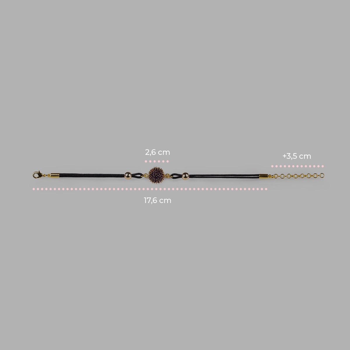 Sea Urchin Spikes Cord Bracelet