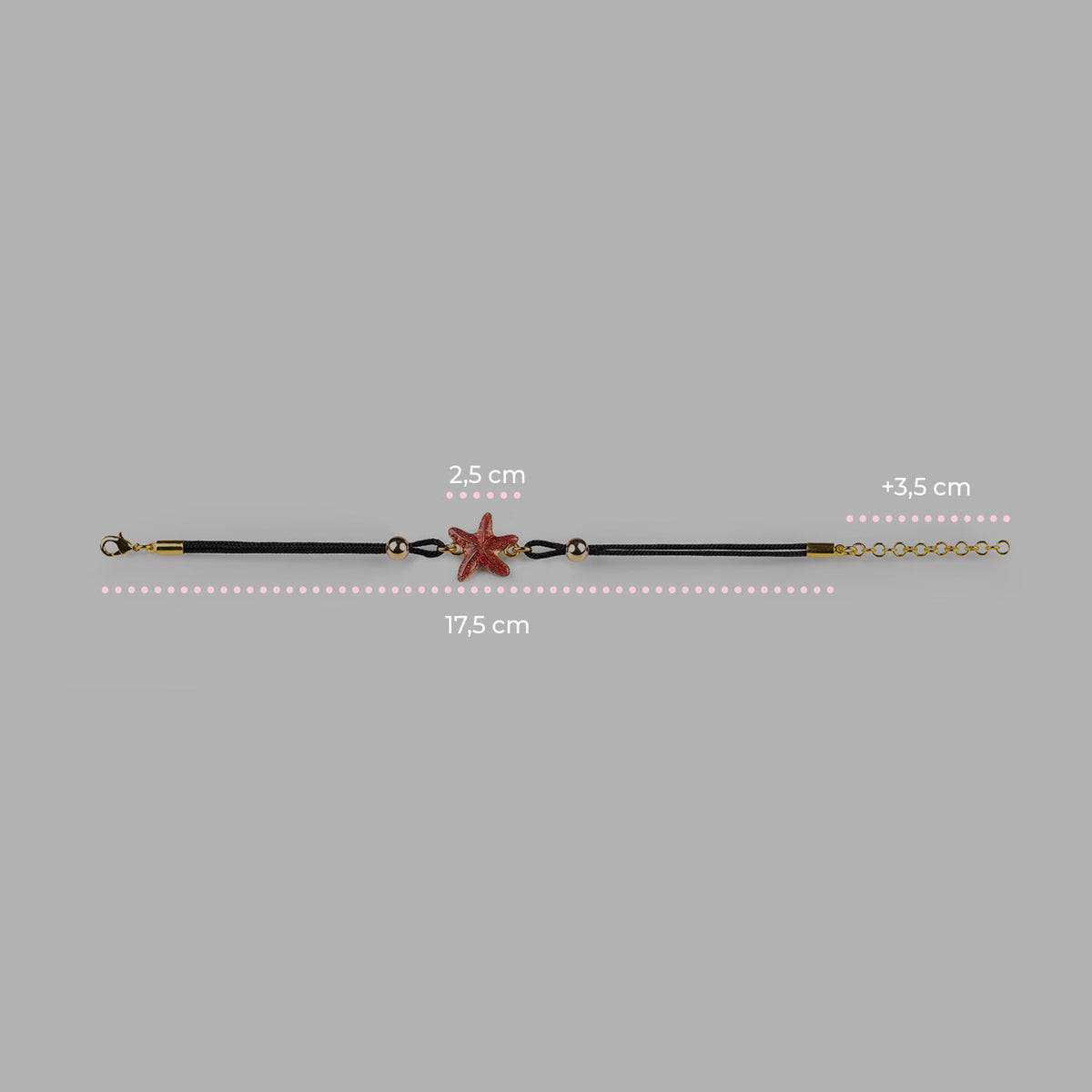 Armband Seestern Rot