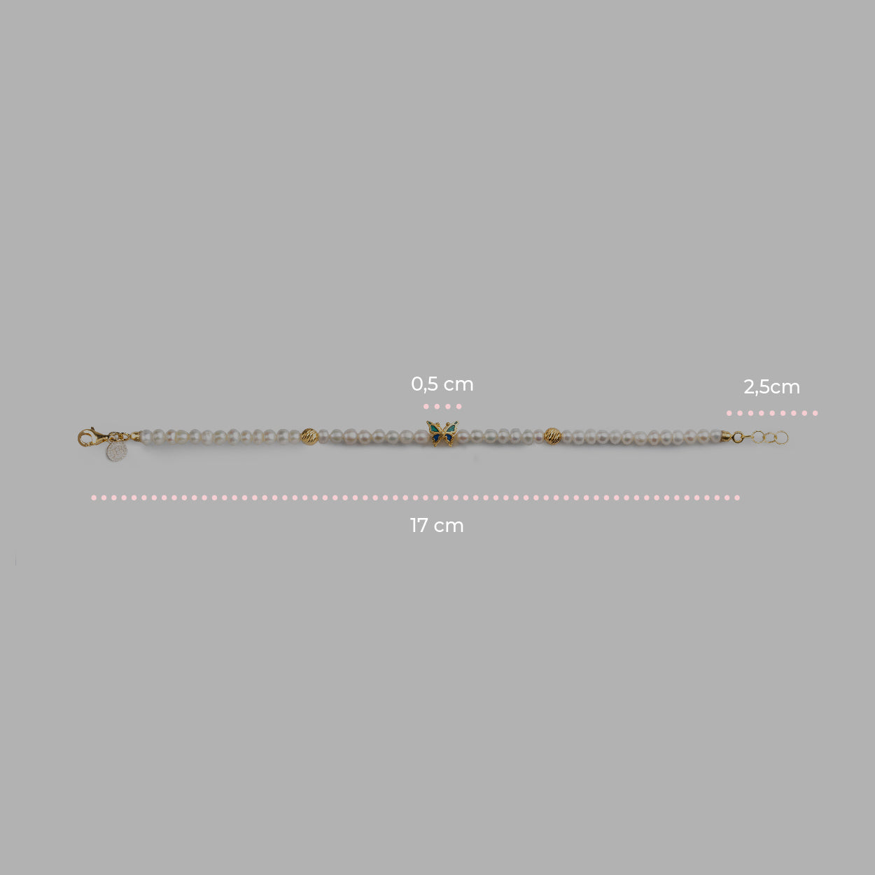 Mini Butterfly Pearl Bracelet