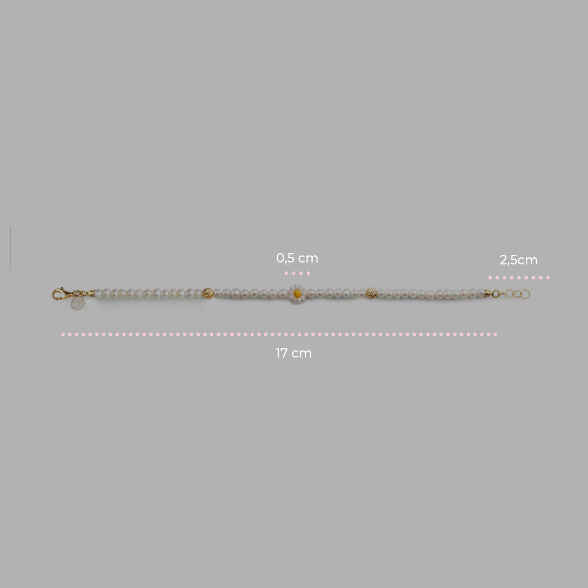 Armband Perlen Mini Gänseblümchen