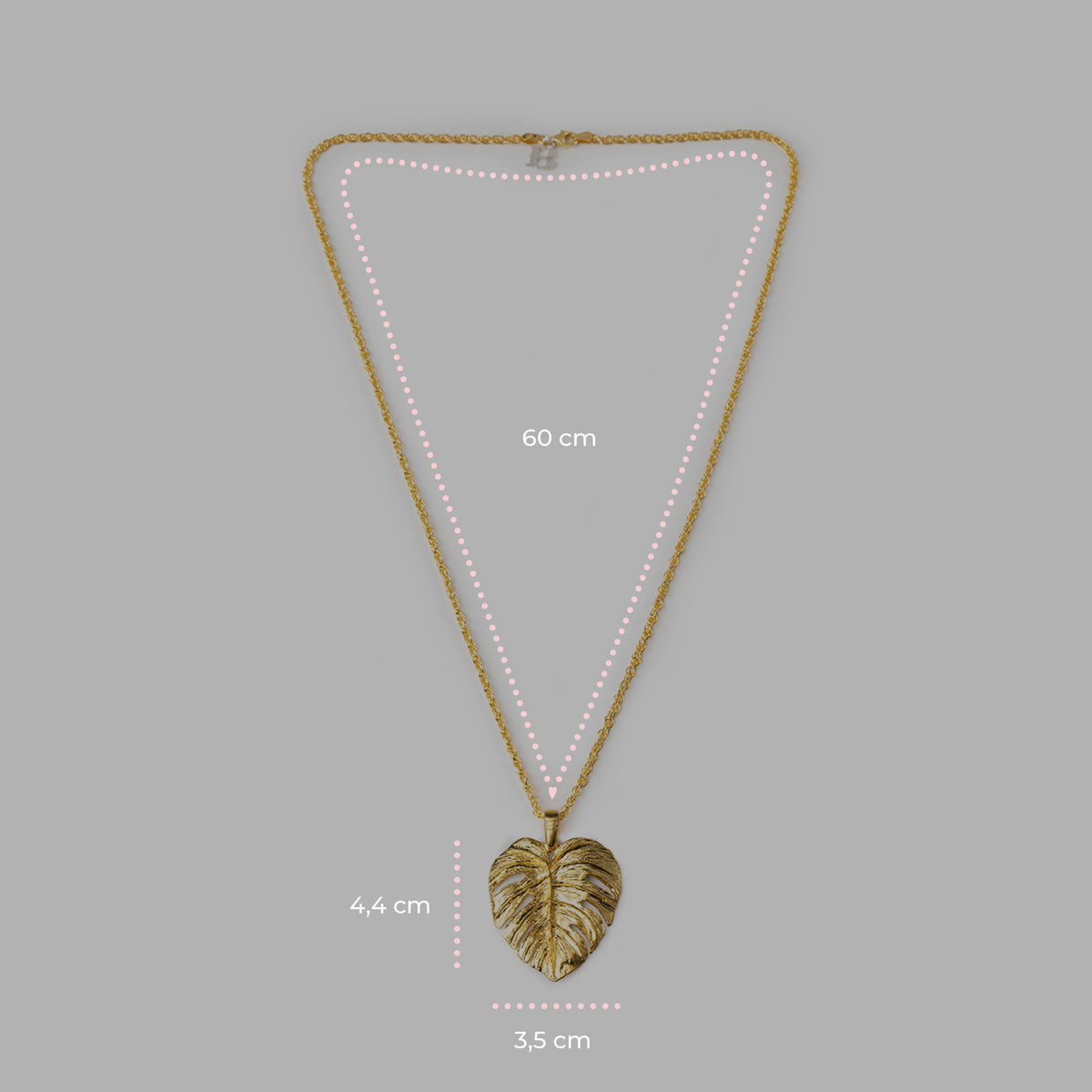 Pendente Monstera Gold