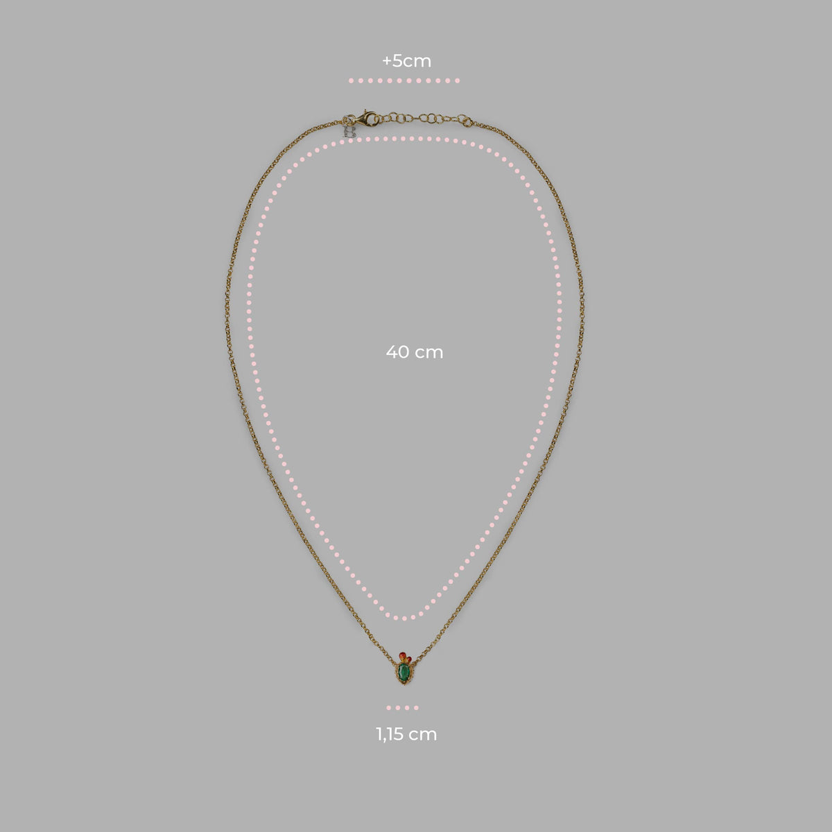Collana Mini Pala di fico Gemma