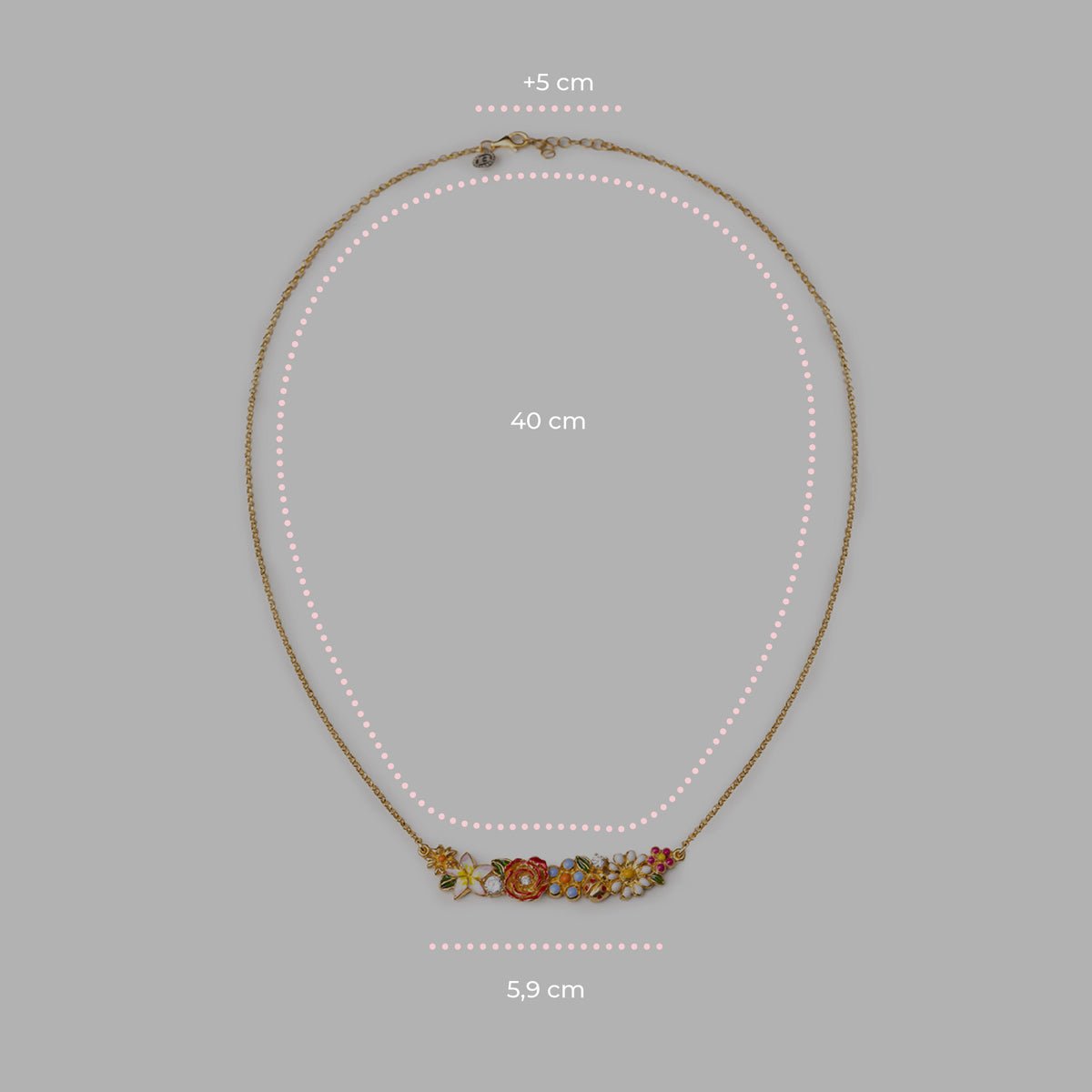 Mini-Collier "Blühender Garten“