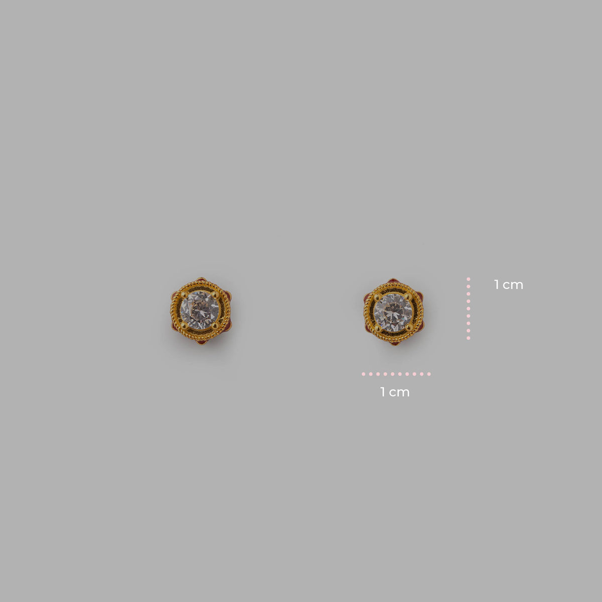 Mini Tambourine Gem Earrings