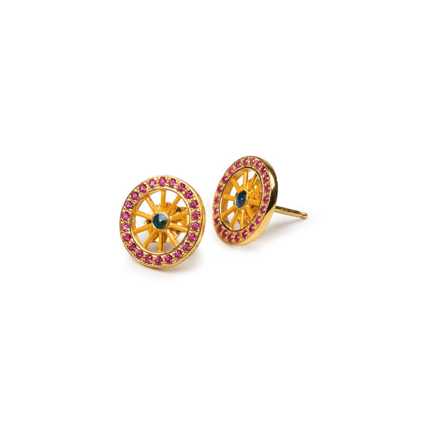 Mini Wheel Lapilli Earrings