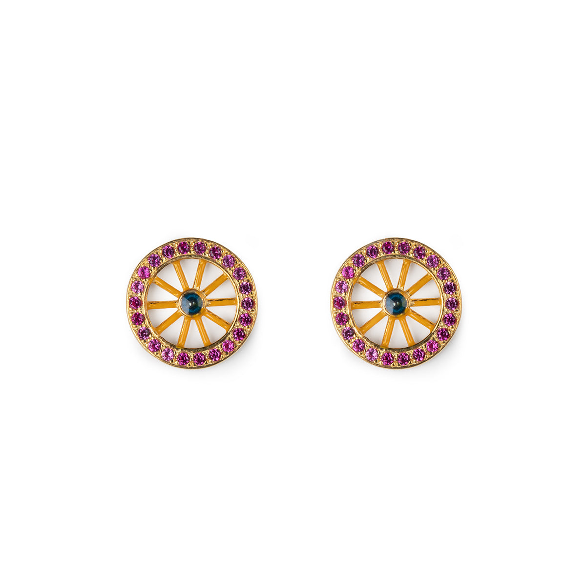 Mini Wheel Lapilli Earrings