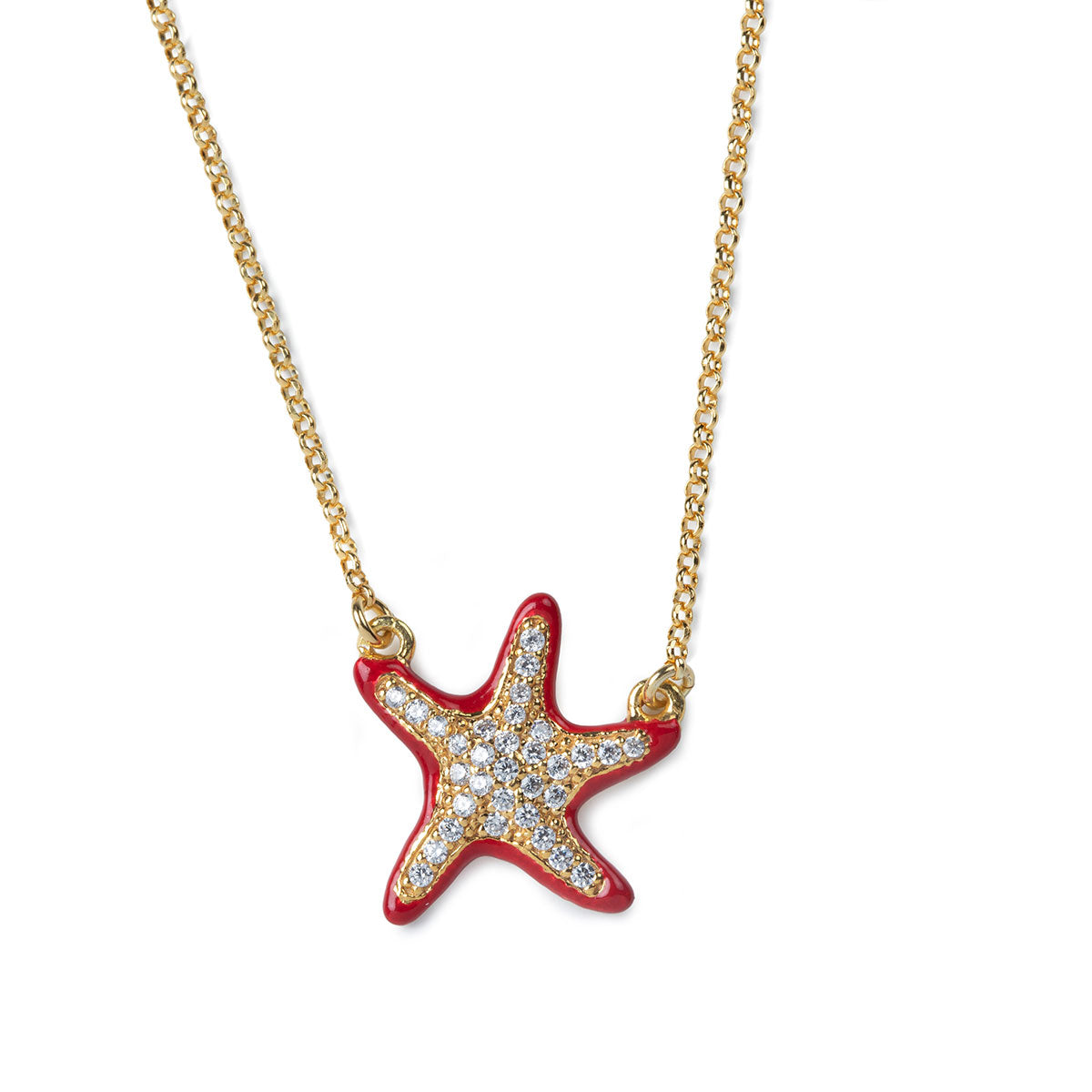 Starfish Lapilli Necklace
