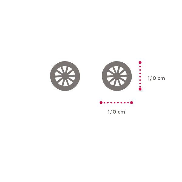 Mini Wheel Lapilli Earrings